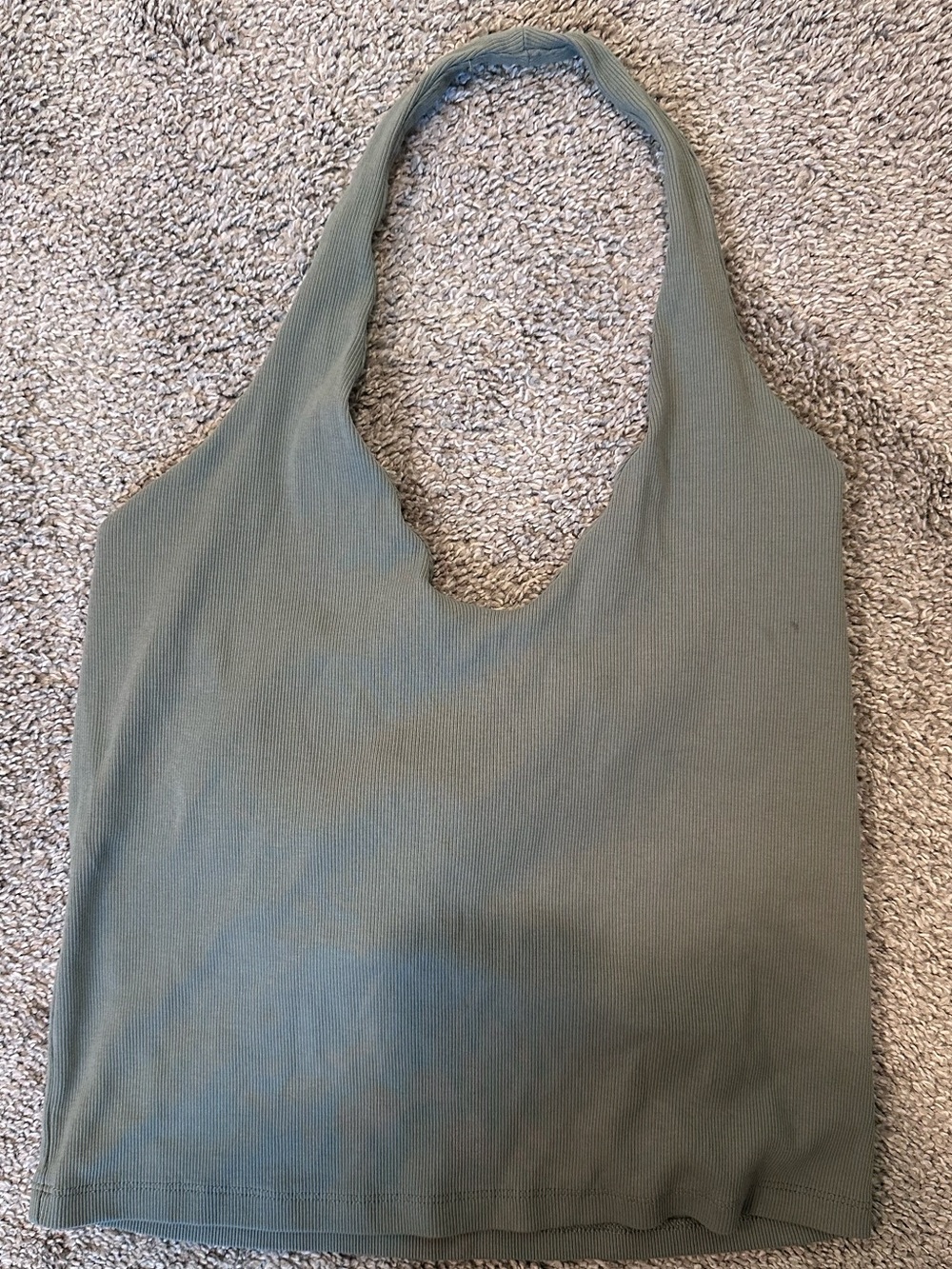 Women's Green Halter Ribbed Tank Top Amazon Essentials